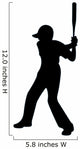 Baseball Silhouette Wall Decal