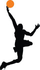 Basketball Player Silhouette Wall Decal