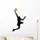 Basketball Player Silhouette Wall Decal