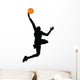 Basketball Player Silhouette Wall Decal