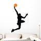 Basketball Player Silhouette Wall Decal
