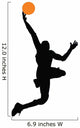 Basketball Player Silhouette Wall Decal