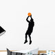 Basketball Player Silhouette Wall Decal