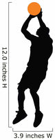 Basketball Player Silhouette Wall Decal