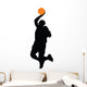 Basketball Player Silhouette Wall Decal