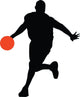 Basketball Player Silhouette Wall Decal