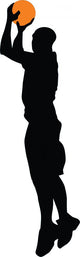 Basketball Player Silhouette Wall Decal