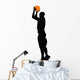 Basketball Player Silhouette Wall Decal