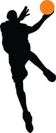 Basketball Player Silhouette Wall Decal