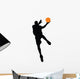 Basketball Player Silhouette Wall Decal