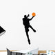 Basketball Player Silhouette Wall Decal