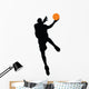 Basketball Player Silhouette Wall Decal