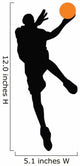 Basketball Player Silhouette Wall Decal