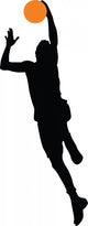 Basketball Player Silhouette Wall Decal