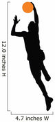 Basketball Player Silhouette Wall Decal