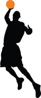 Basketball Player Silhouette Wall Decal