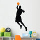 Basketball Player Silhouette Wall Decal