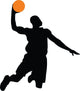 Basketball Player Silhouette Wall Decal