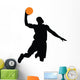 Basketball Player Silhouette Wall Decal