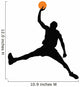 Basketball Player Silhouette Wall Decal