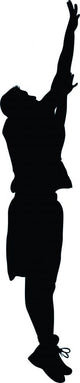 Basketball Player Silhouette Wall Decal