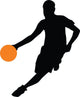 Basketball Player Silhouette Wall Decal