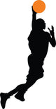Basketball Player Silhouette Wall Decal