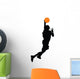 Basketball Player Silhouette Wall Decal