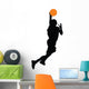 Basketball Player Silhouette Wall Decal