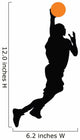 Basketball Player Silhouette Wall Decal