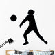 Volley Ball Silhouette Wall Decal