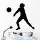 Volley Ball Silhouette Wall Decal
