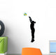 Female Volley Ball Wall Decal