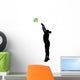 Female Volley Ball Wall Decal