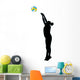 Female Volley Ball Wall Decal