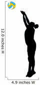 Female Volley Ball Wall Decal