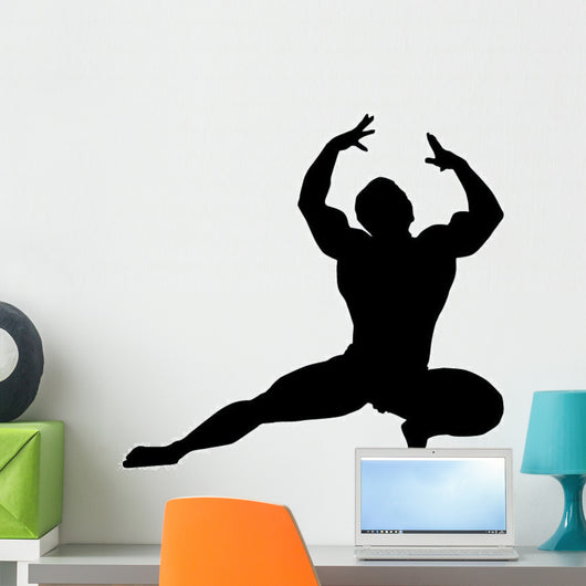 Posing Body Builder Wall Decal