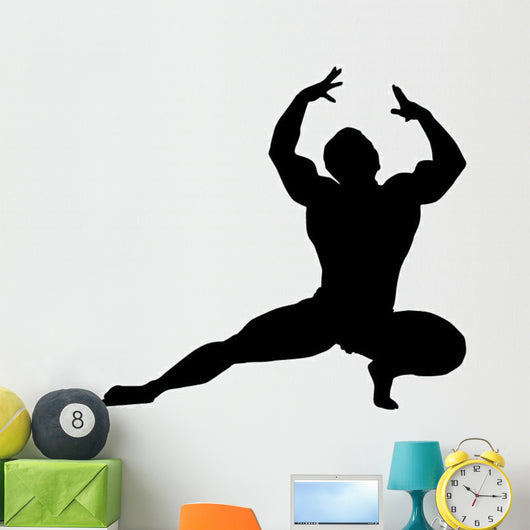 Posing Body Builder Wall Decal