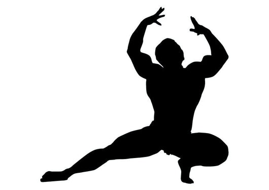 Posing Body Builder Wall Decal