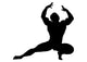 Posing Body Builder Wall Decal
