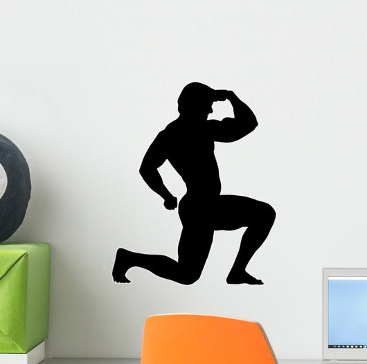 Flexing Body Builder Wall Decal