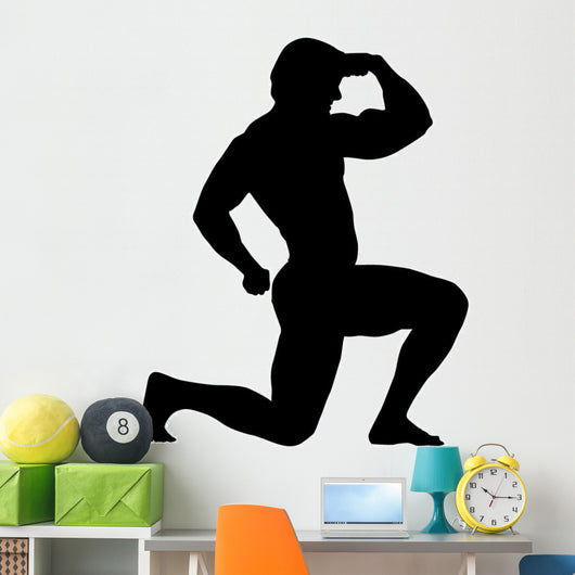 Flexing Body Builder Wall Decal