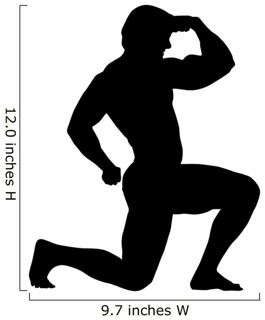 Flexing Body Builder Wall Decal