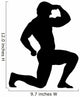 Flexing Body Builder Wall Decal
