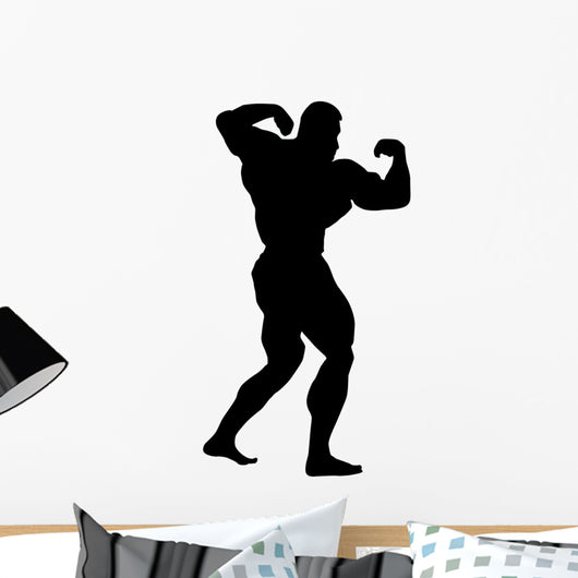 Muscular Body Builder Wall Decal