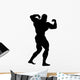 Muscular Body Builder Wall Decal
