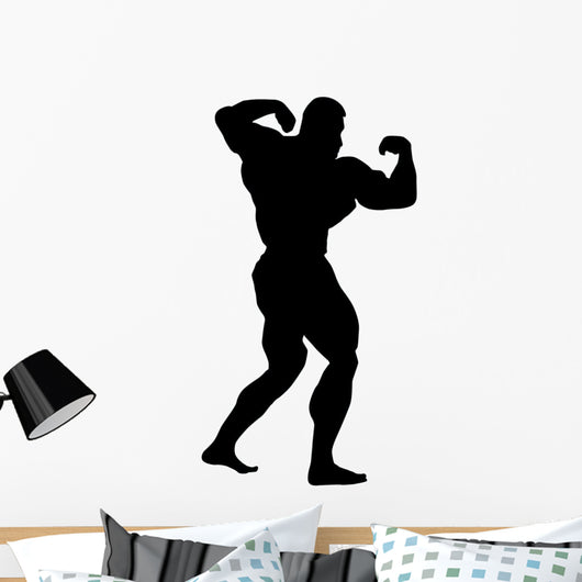 Muscular Body Builder Wall Decal