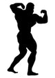 Muscular Body Builder Wall Decal