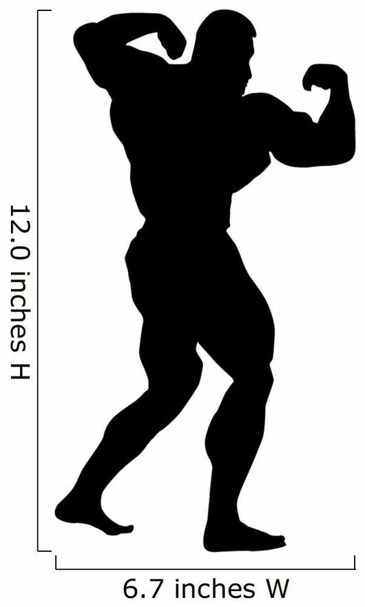 Muscular Body Builder Wall Decal