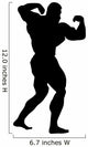 Muscular Body Builder Wall Decal